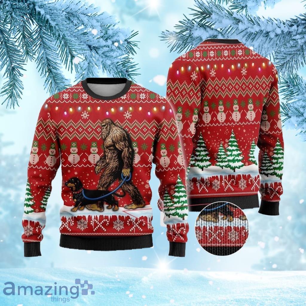 Bigfoot Goes To Spend Christmas With Husky Ugly Christmas Sweater 3D Christmas Gift image Bigfoot Goes To Spend Christmas With Husky Ugly Christmas Sweater 3D Christmas Gift Product Photo 1