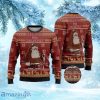 Bigfoot Season For Believin Red Pattern Ugly Christmas Sweater 3D Christmas Gift
