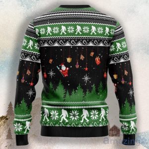 Bigfoot Through Snow Ugly Christmas Sweater Product Photo 2