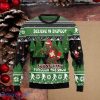 Bigfoot Through Snow Ugly Christmas Sweater Style Gift For Men And Women