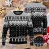 Black And White Skeleton Womens Ugly Christmas Sweater Style Gift For Men And Women