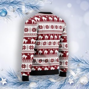Black Cat Christmas Dancing Ugly Christmas Sweater image Black Cat Christmas Dancing Ugly Christmas Sweater Product Photo 2