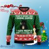Black Cat Drink Coffee Ugly Christmas Sweaters For Men And Women Style Gift