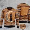 Black Cat I Love You To The Moon And Back Ugly Christmas Sweater Xmas Christmas Gift 3D Sweater