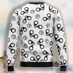 Black Cat Knocked Down Xmas Tree Ugly Christmas Sweater For Men & Women Product Photo 2