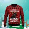 Black Cat Old Man Ugly Christmas Sweater Special Gift For Loved Ones