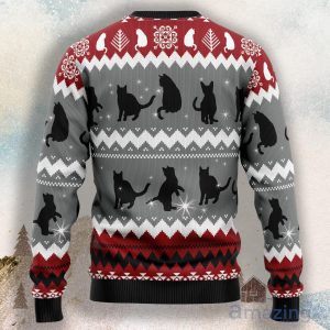 Black Cat Tree Killer Ugly Christmas Sweater image Black Cat Tree Killer Ugly Christmas Sweater Product Photo 2