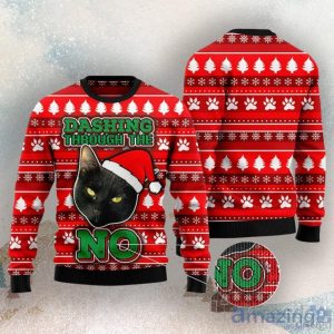 Black Cat Ugly Christmas Sweater For Everyone Product Photo 3