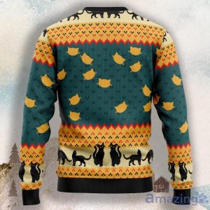 Black Cat Ugly Christmas Sweater For Men & Women Product Photo 2