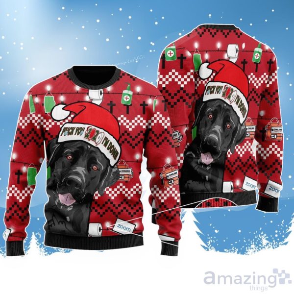 Black Labrador Retriever Ugly Christmas Sweater For Men & Women