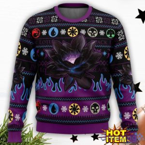 Black Lotus Magic the Gathering Ugly Christmas Sweater Christmas Holiday Gift For Men And Women Product Photo 2