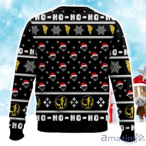 Black Ranger Ho-Ho Power Rangers Ugly Christmas Sweater Product Photo 2