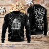 Black Viking Ugly Christmas Sweater Style Gift For Men And Women