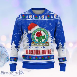 Blackburn Rovers Ugly Christmas Sweater Unique Gifts For Men Women image Blackburn Rovers Ugly Christmas Sweater Unique Gifts For Men Women Product Photo 2