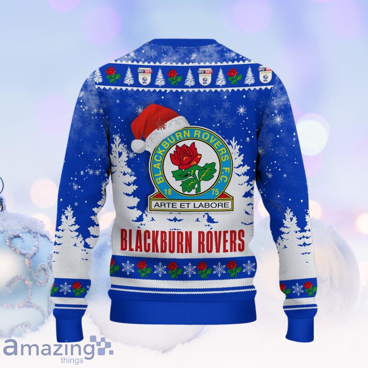 Blackburn Rovers Ugly Christmas Sweater Unique Gifts For Men Women image Blackburn Rovers Ugly Christmas Sweater Unique Gifts For Men Women Product Photo 3
