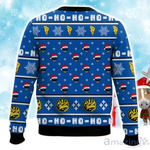 Blue Ranger Ho-Ho Power Rangers Ugly Christmas Sweater Product Photo 2