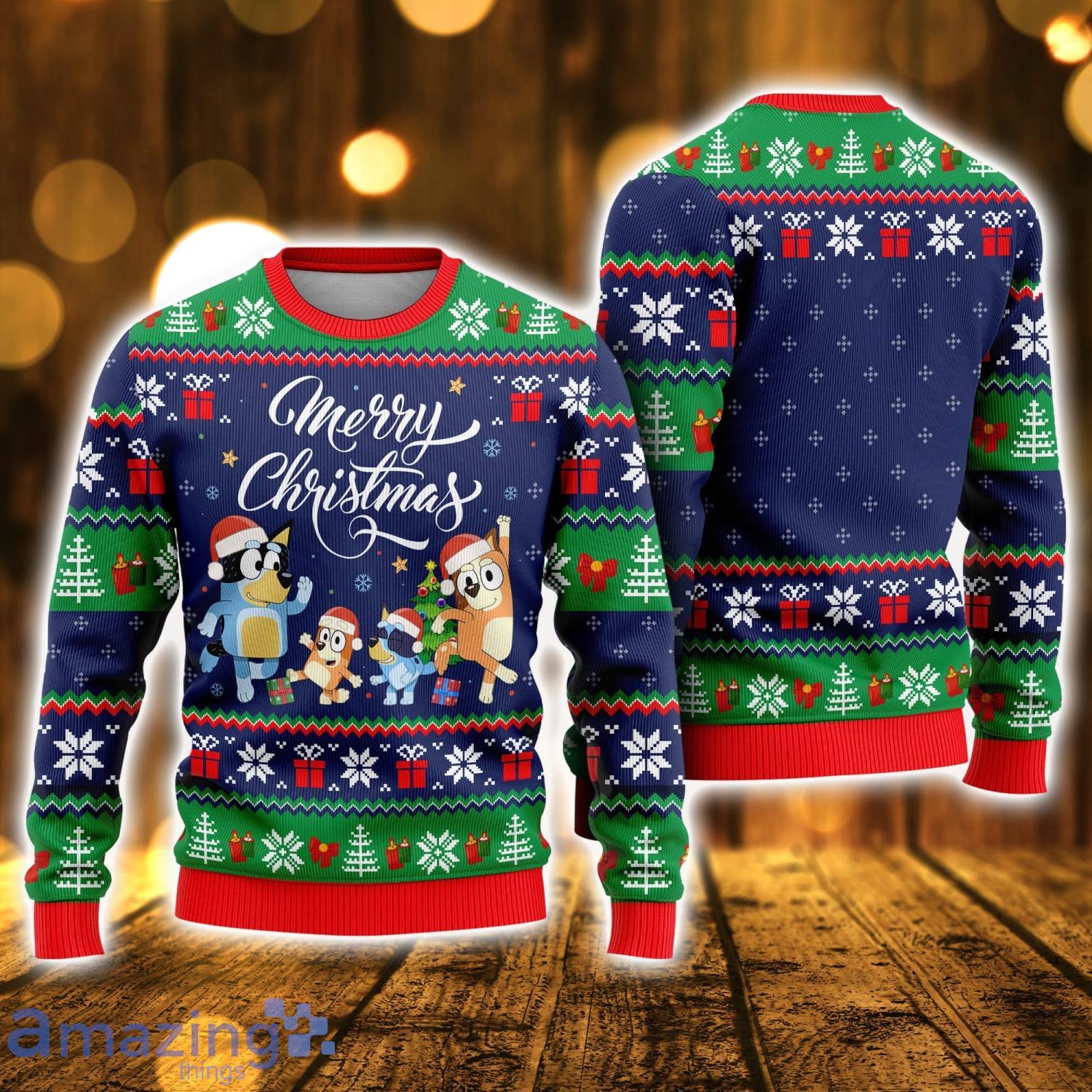 Bluey Christmas Sweater Bluey Merry Christmas Bluey Bingo Xmas Christmas Gift image Bluey Christmas Sweater Bluey Merry Christmas Bluey Bingo Xmas Christmas Gift Product Photo 1