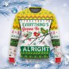 Bob Marley Everything’s Gonna Be Alright Ugly Christmas Sweater