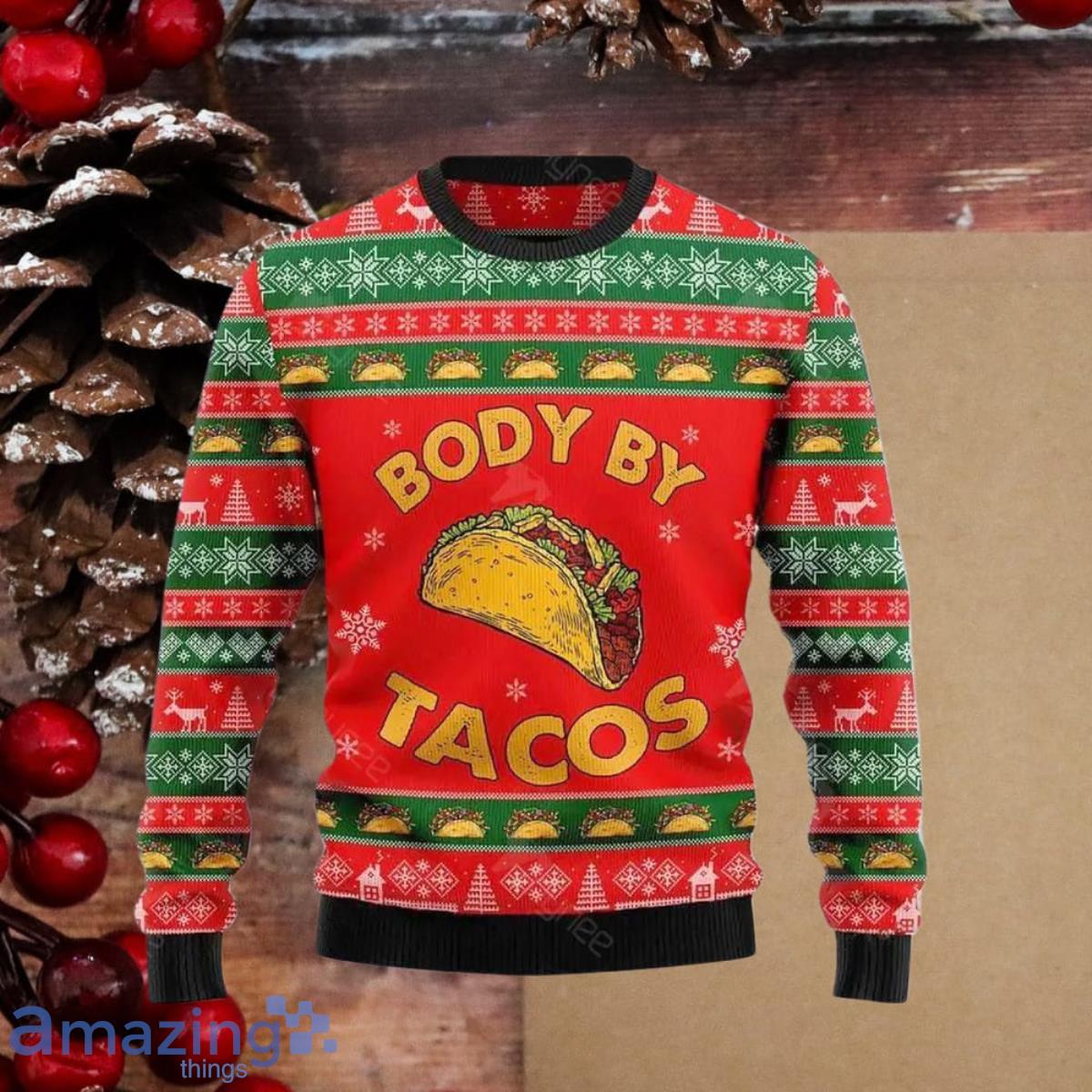 Ugly christmas sweater taco sale