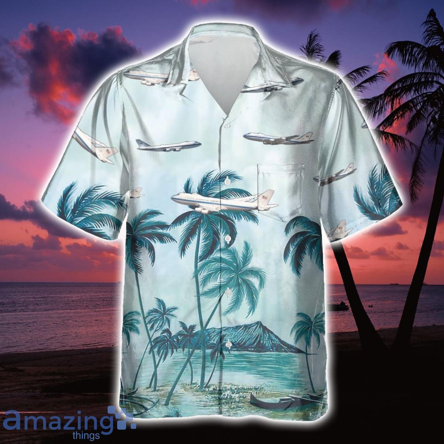 Boeing E 4 E4 Veteran US Aircraft Tropical Hawaiian Shirt Aloha Summer Gift For Men And Women image Boeing E-4 E4 Veteran US Aircraft Tropical Hawaiian Shirt Aloha Summer Gift For Men And Women Product Photo 1