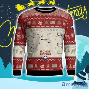 Boeing RC-135 RC135 Aircraft Ugly Christmas Sweater Christmas Gift Veteran 3D Sweater Product Photo 2