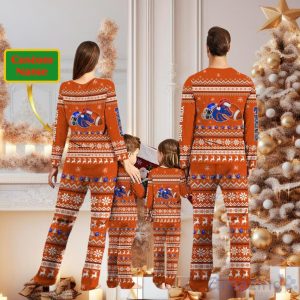 Boise State Broncos Team Custom Name Christmas Pajamas For Fans Product Photo 2