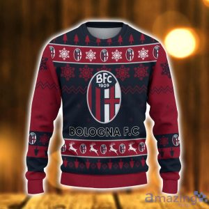 Bologna Fc 1909 Ugly Christmas Sweater Snowflake Pattern Pattern 3D Sweater Holiday Gift Ideas For Men And Women Product Photo 2