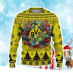 Borussia Dortmund Ugly Christmas Sweater Gift Ideas For Fans Product Photo 2