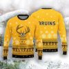 Boston Bruins Christmas Reindeer Knitted Sweater
