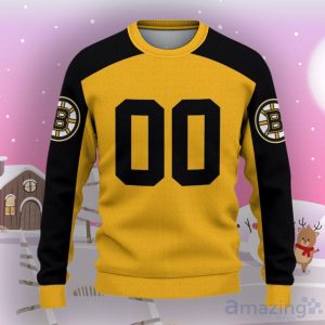 Boston Bruins Ugly Sweater Custom Name And Number Hot Design For Christmas Gift Product Photo 2