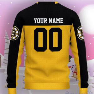 Boston Bruins Ugly Sweater Custom Name And Number Hot Design For Christmas Gift Product Photo 3