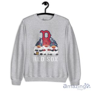 Boston Red Sox Logo Gnomies Shirt Christmas Gift - Unisex Heavy Blend Crewneck Sweatshirt