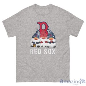 Boston Red Sox Logo Gnomies Shirt Christmas Gift - G500 Men’s Classic Tee-1