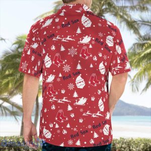 Boston Red Sox Santa Claus Christmas Pattern Cute Christmas Gift Hawaiian Shirt image Boston Red Sox Santa Claus Christmas Pattern Cute Christmas Gift Hawaiian Shirt Product Photo 2