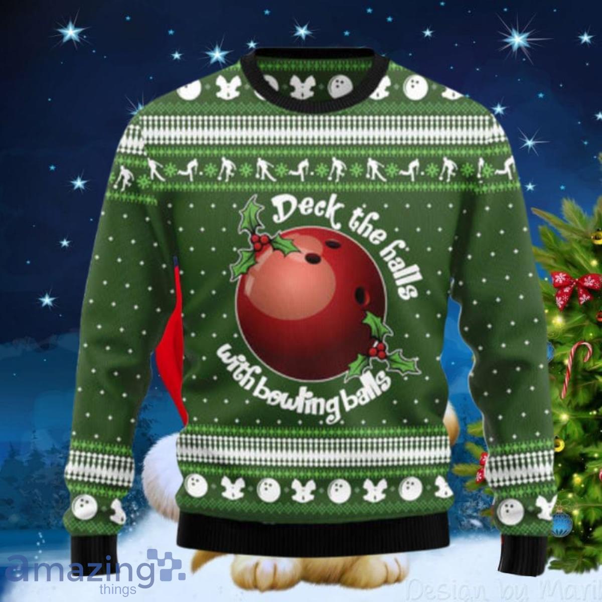 Bowling Ball Christmas Ugly Christmas Sweaters Impressive Gift image Bowling Ball Christmas Ugly Christmas Sweaters Impressive Gift Product Photo 1