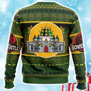 Bowser Castle Super Mario Bros Ugly Christmas Sweater Xmas Gift For Men Women Product Photo 2