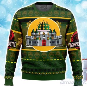 Bowser Castle Super Mario Bros Ugly Christmas Sweater Xmas Gift For Men Women Product Photo 1