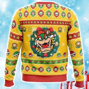 Bowser Super Mario Bros Ugly Christmas Sweater Product Photo 2