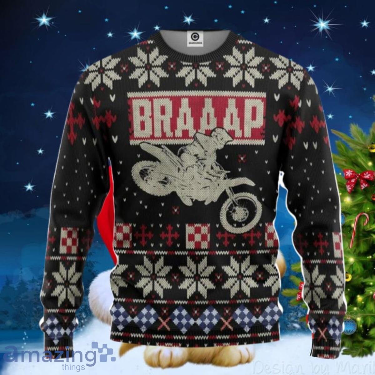 Braaap Ugly Christmas Sweaters Impressive Gift image Braaap Ugly Christmas Sweaters Impressive Gift Product Photo 1