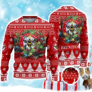 Brentford FC Ugly Christmas Sweater Gift Ideas For Fans Product Photo 1