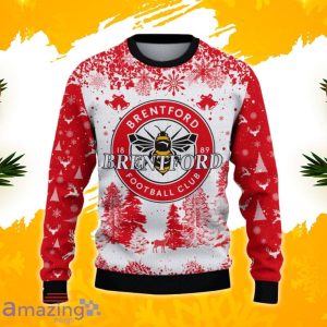 Brentford FC Ugly Christmas Sweater, Xmas Gift Ideas 2023 For Fans Product Photo 2