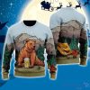 Brown Bear Camping 3D Ugly Christmas Sweater Gift For Family Christmas Gift
