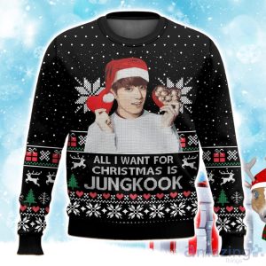 BTS Jungkook Christmas Ugly Sweater For Fans Product Photo 1