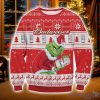 Budweiser Grinch Ugly Christmas Sweater Christmas Gift For Sport Fans
