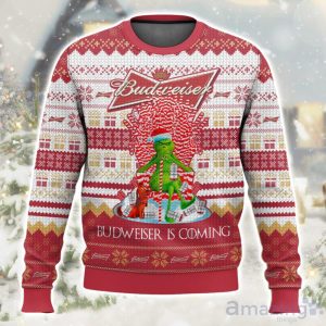Budweiser Is Coming Ugly Christmas Sweater Limited Edition Gift For Men & Women Product Photo 1