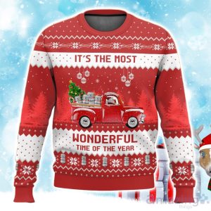 Budweiser It’s The Most Wonderful Time For A Beer Ugly Christmas Sweater Product Photo 1