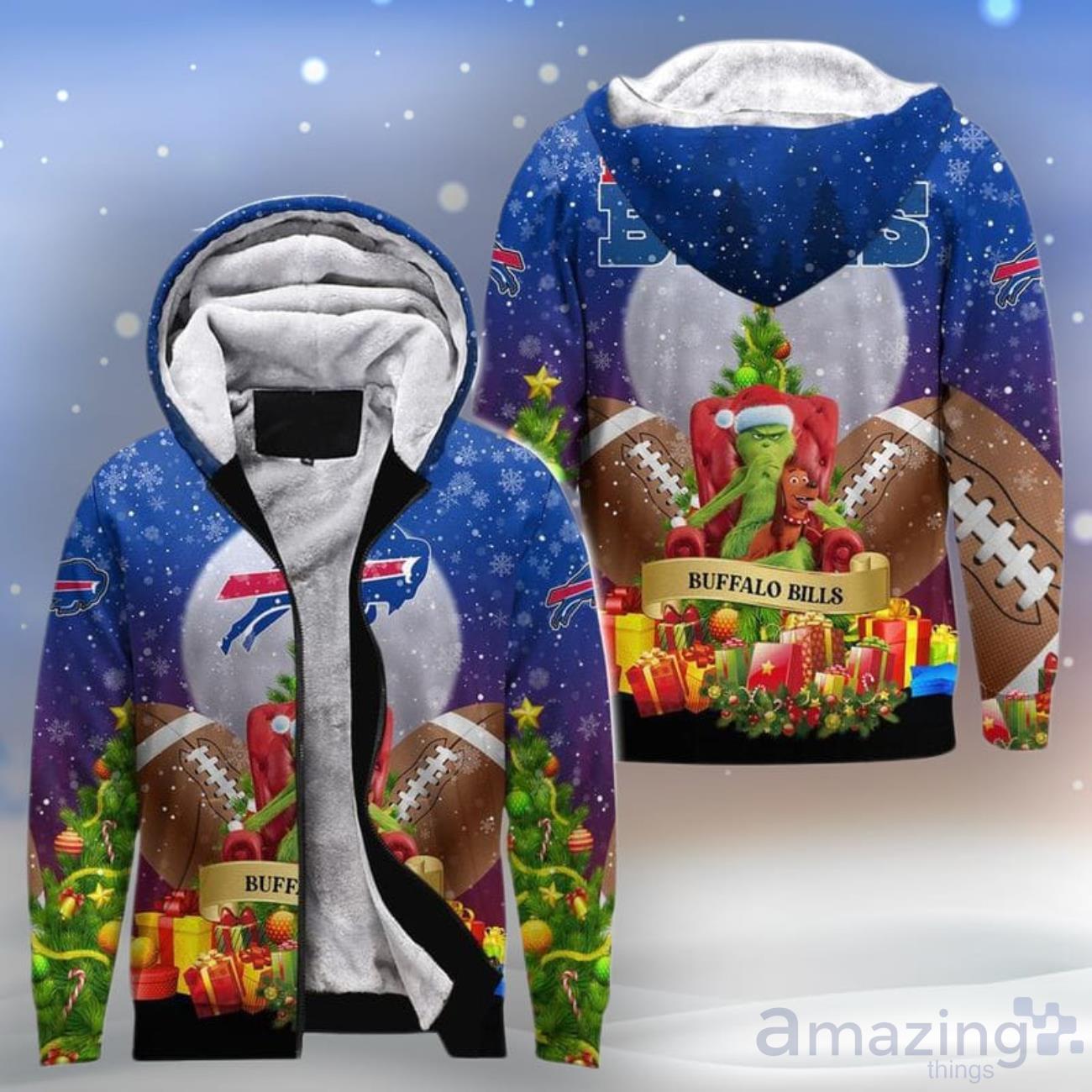 Buffalo Bills All Over Print 3D Hoodie Christmas Gift For Fan Club image Buffalo Bills All Over Print 3D Hoodie Christmas Gift For Fan Club Product Photo 1