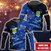 Buffalo Bills NFL Fans Grinch Love All Over Printed 3D Hoodie Custom Name Christmas Gift