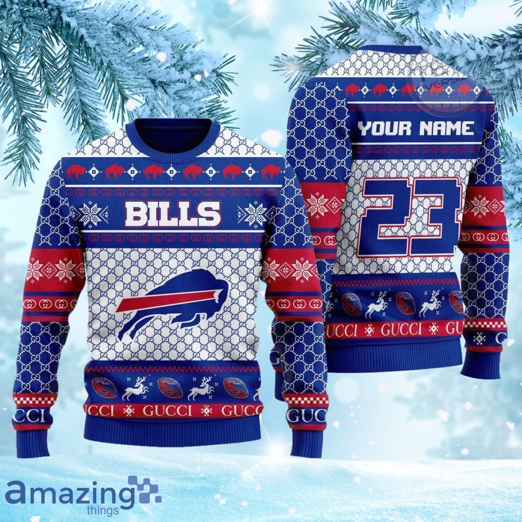 Buffalo Bills Ugly Christmas Ugly Sweater 3D Gift For Chirstmas image Buffalo Bills Ugly Christmas Ugly Sweater 3D Gift For Chirstmas Product Photo 1