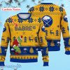 Buffalo Sabres Ugly Sweater Christmas Custom Name Ice Hockey NHL